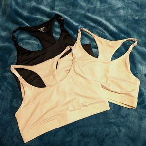 3-Pack Old Navy Active Nursing Bralettes